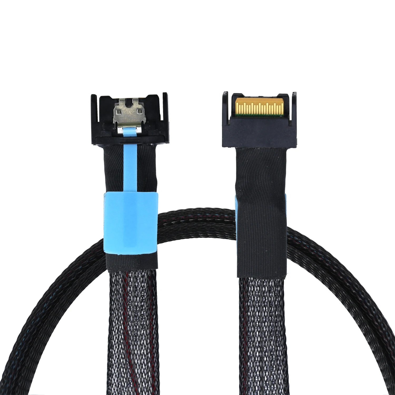 Gen5.0 MCIO 4I (SFF-TA-1016) Cable de 38 pines a MCIO 4I (SFF-TA-1016, transferencia de datos de alta velocidad, para servidores y sistemas de almacenamiento