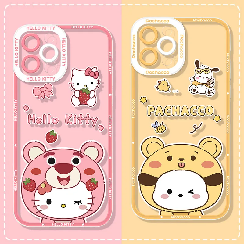 Sanrio-funda de silicona para móvil, carcasa transparente con diseño de conejo Melody para Xiaomi 13T, 12T, 11T Pro, 13, 12, 11 Lite, POCO X3, NFC, X4, X5, F3, F4, GT, F5, M5, M5S - imagen 4