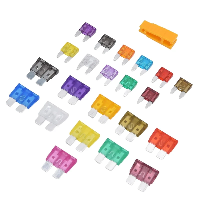 Surtido de fusibles para coche, Kit de fusibles 2A-40A automotrices de repuesto de tamaño pequeño/mediano para coche, barco y camión, 243 piezas - imagen 2
