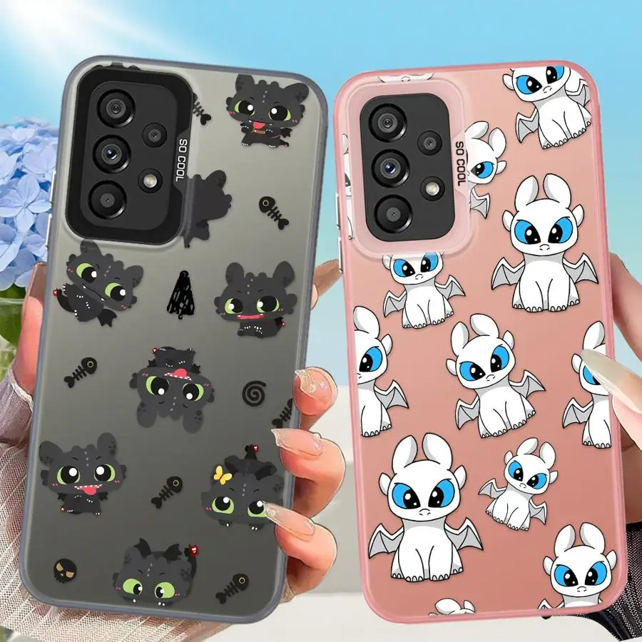 Funda de teléfono con bonito dragón de dibujos animados para Samsung, funda suave para Galaxy A14 A12 A32 A13 A16 A34 A15 A25 A22 A24 A23