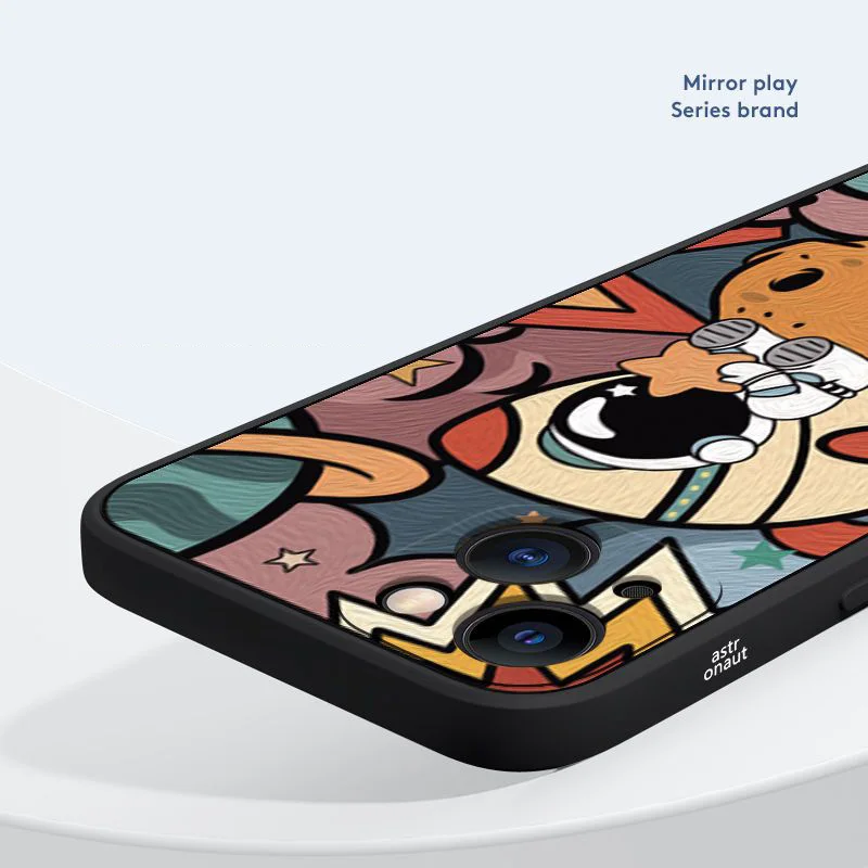 Funda para iPhone 14 Pro Max, funda para iPhone 11, fundas de astronauta espacial de dibujos animados para iPhone 13 12 XS Max X 7 8 Plus, funda suave - imagen 5