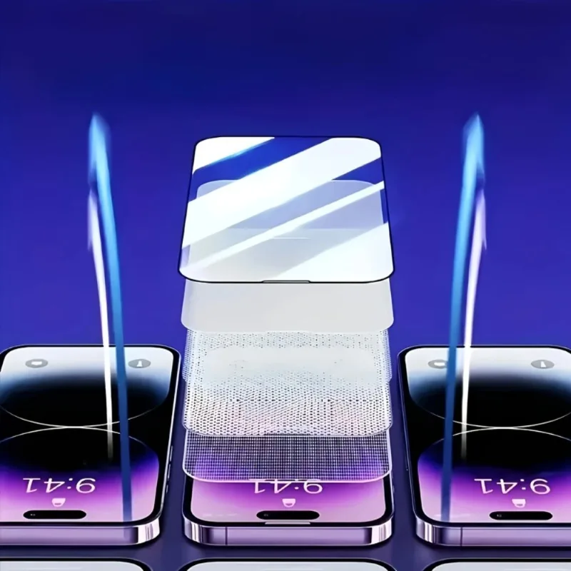 2 uds Protector de pantalla para iPhone 17 16 Pro Max 15 14 13 Pro Max 12 13 Mini vidrio templado para IPhone 11 Pro 16e 17Air XR XS película - imagen 3