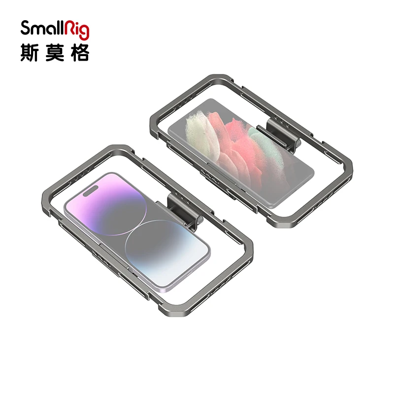Nueva jaula de teléfono Universal SmallRig, marco de expansión de transmisión en vivo para IPhone 17 IPhone16 Huawei Mate60 P70 Xiaomi Vivo - imagen 3
