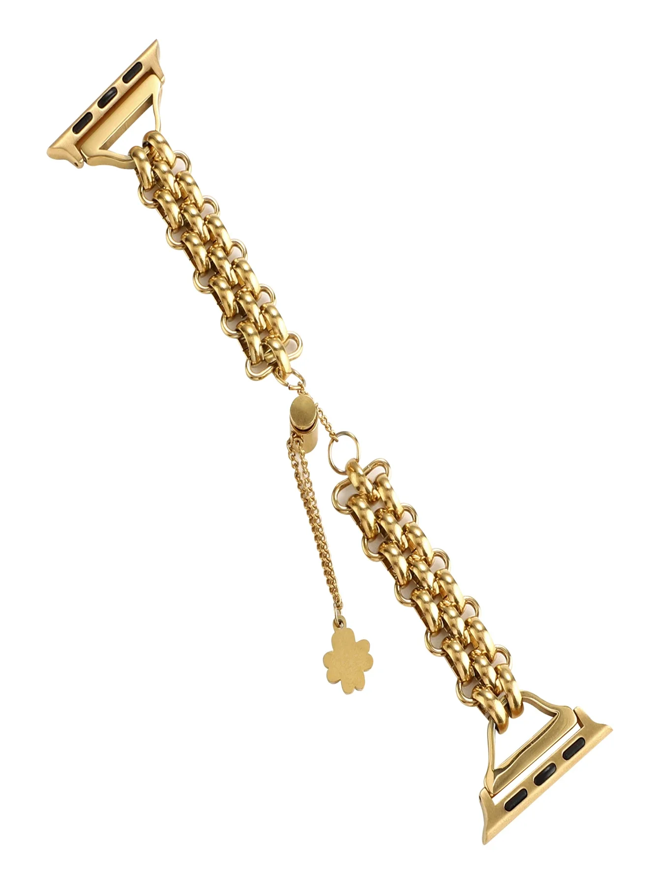 Correa de acero inoxidable para Apple Watch, cadena de doble fila para Apple Watch Series Ultra Se 8, 7, 6, 5, 4, 42, 44, 45, 49mm, 38, 40, 41mm, 1 unidad/3/2/1 - imagen 2