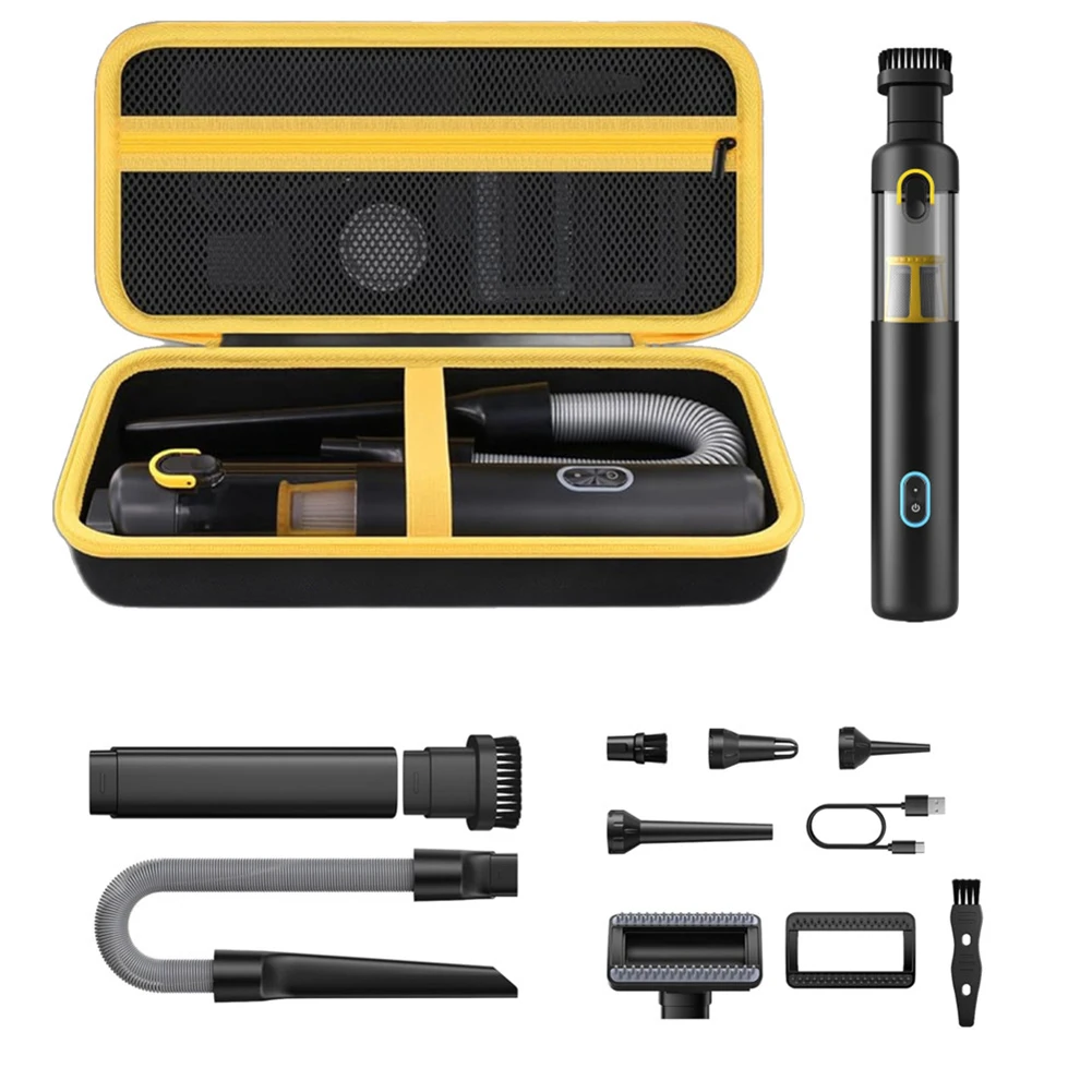 Portable Car Trunk Storage Box Practical Storage Case With Handle Resistant Zipper Closure Pouch Vacuum Cleaner Tool Stowing Bag