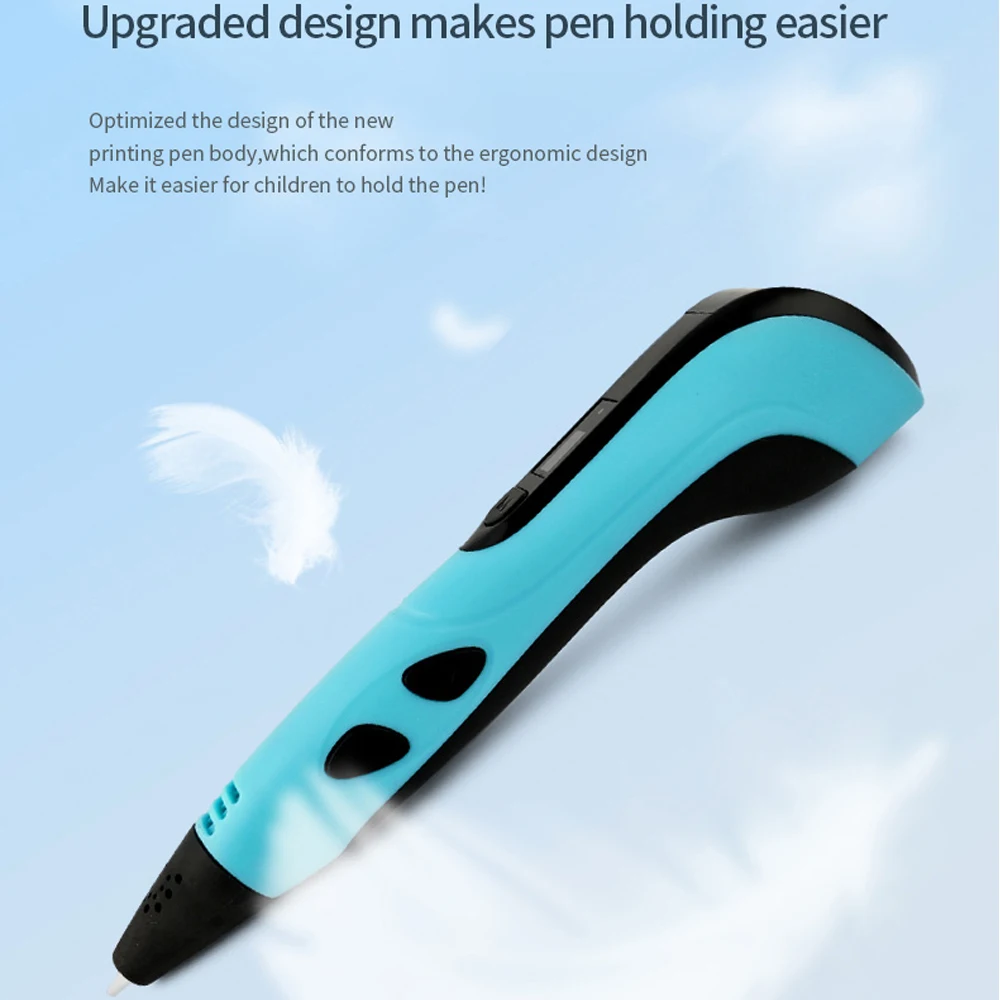 2025 Bolígrafo de impresión 3D para niños con pantalla LED Adaptador de corriente PLA de 100 M Caja de viaje Regalo de cumpleaños de Navidad Juego de bolígrafos 3D para niños. - imagen 5