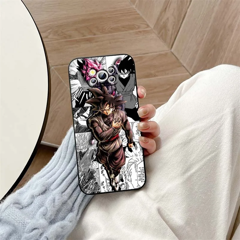 Tendencia d-dragón b-ball cómic para Xiaomi Mi Poco F3 F4 F5 F6 X3 X4 X5 X6 X7 M3 M4 M5s M5 M6 GT Pro 5G funda negra para teléfono - imagen 4