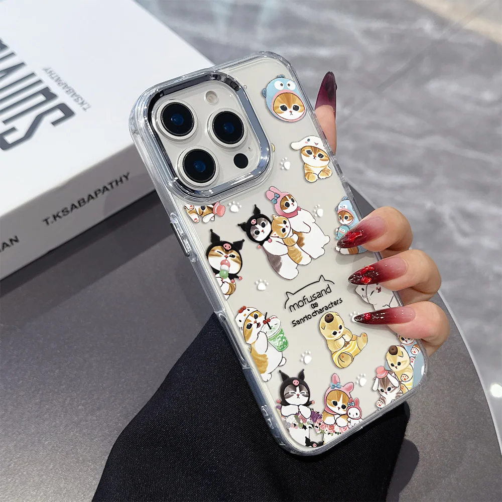 Divertida funda de teléfono M-Mofusand Cat para Google Pixel 10 9 8 7 8A 9A XL Pro 4G 5G, funda trasera transparente de silicona suave TPU - imagen 3