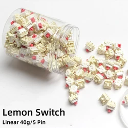 Lemon Cherry Interruptor teclado mecánico lineal Hot Swap POM MX