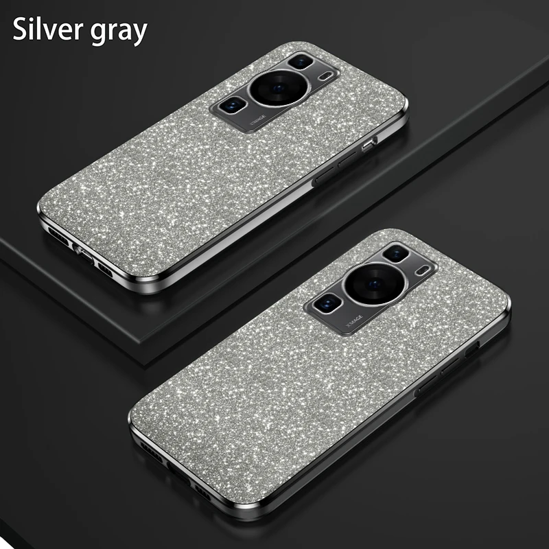 Para Huawei P60 Pro Funda Huawei P60 Funda de teléfono LNA-LX9 MNA-LX9 LNA-AL00 Funda trasera de silicona con brillo degradado de lujo - imagen 2