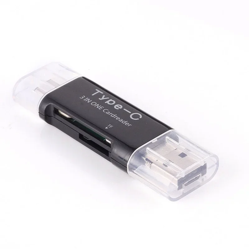Lector de tarjetas OTG 3 en 1, Micro USB tipo C, USB 2,0, Universal, OTG, TF/SD, para Android, Macbook, ordenador portátil, 1 ud. - imagen 4