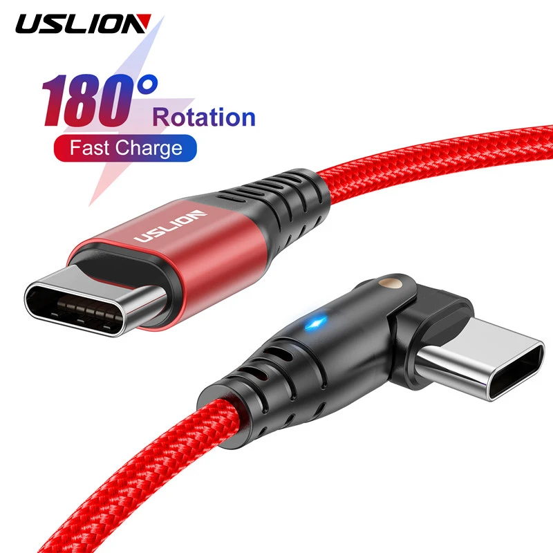 USLION Cable USB Tipo C USB C Cargador Carga Rápida USB-C PD 60W Samsung A53 A52 S22 Xiaomi - imagen 4