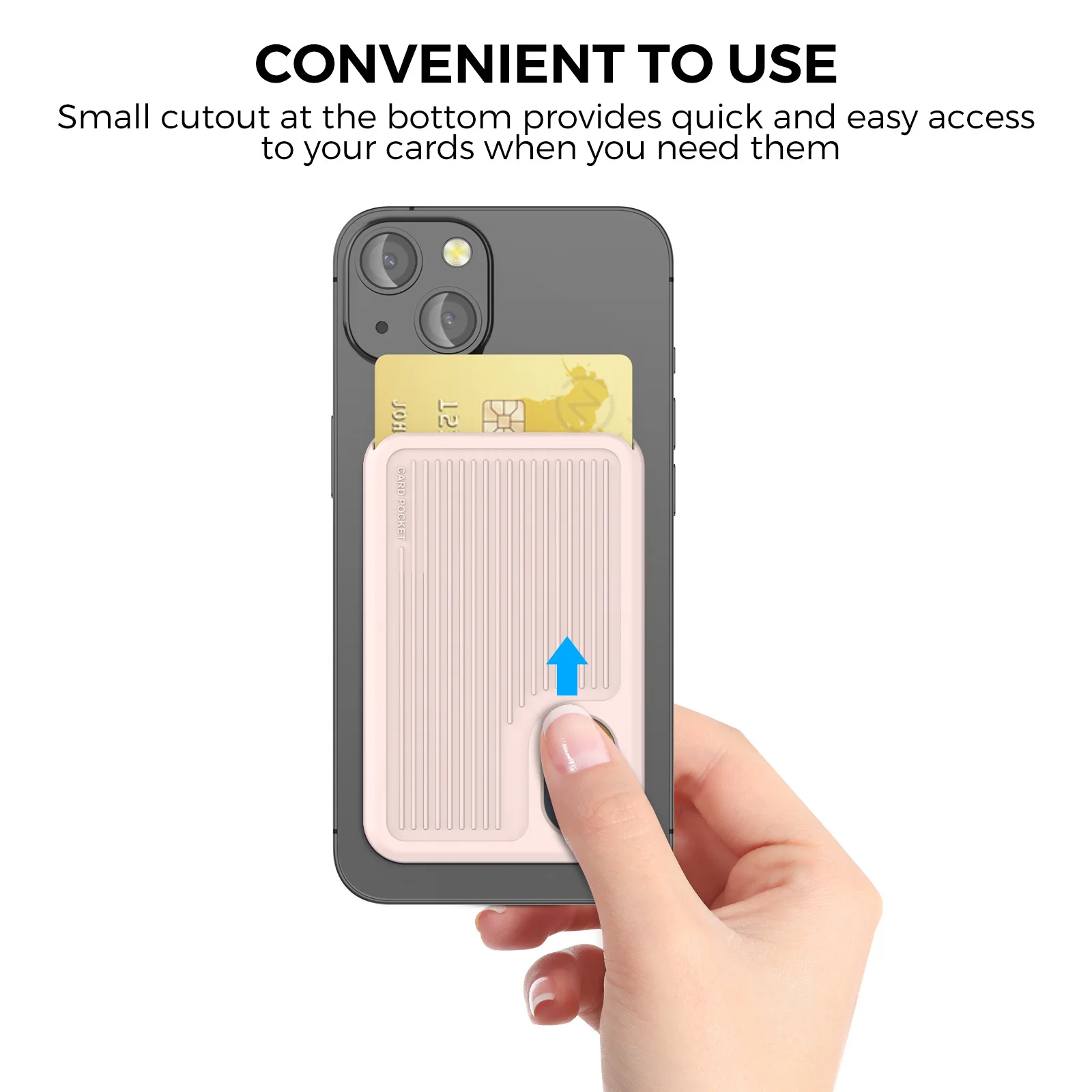 Funda de bolsillo portátil con cubierta de grano Vertical, tarjetero magnético para teléfono, billetera de silicona con paquete de tarjetas Ultra magnéticas Magsafe - imagen 3