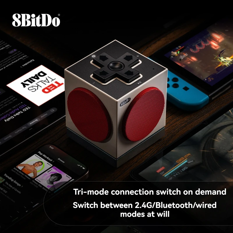 Altavoz Bluetooth inalámbrico Cube2, minialtavoces Retro trimodos personalizados, estéreo de 82dB, ergonómico, accesorios de ordenador para videojuegos, regalo
