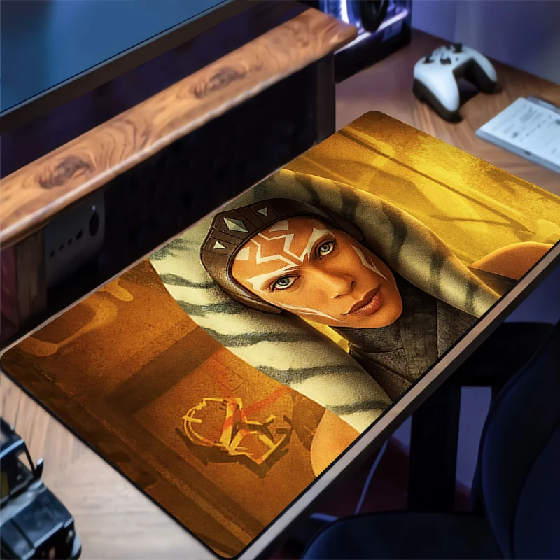 Alfombrilla de ratón para juegos, alfombrilla para teclado en casa, s-star w-wars Ahsoka Tano, alfombra clásica para oficina, alfombrilla para ratón portátil, accesorios, alfombrilla de escritorio - imagen 2