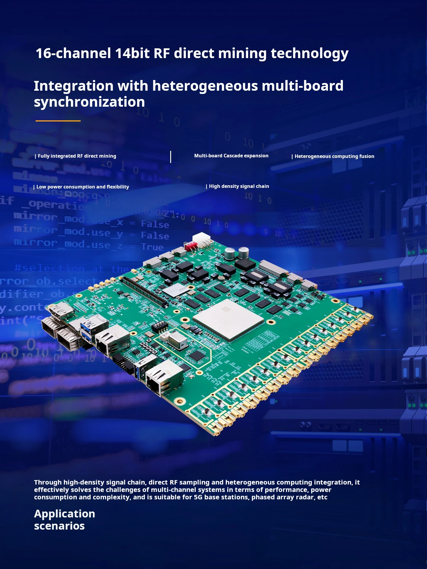Placa de desarrollo RF Alinx AXW49 AMD Xilinx Zynq UltraScale + RFSoC XCZU49DR FPGA para sistemas inalámbricos 5G - imagen 4