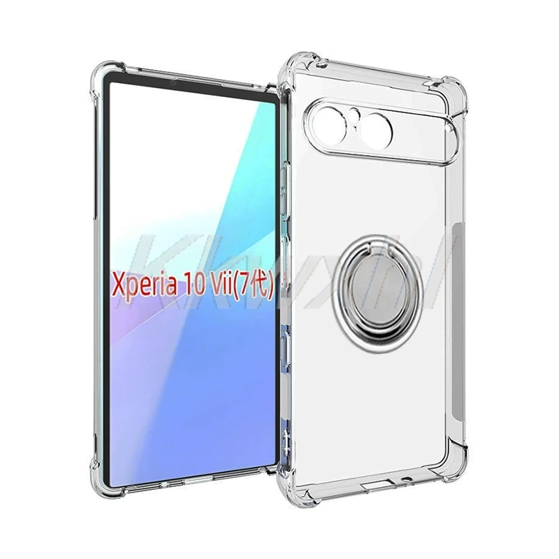 Para Sony Xperia 10 VII 2025 10VII 6,1 "Xperia10VII XQ-FE72 soporte de anillo trasero funda de teléfono Original a prueba de golpes