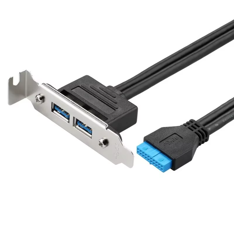 Adaptador USB 3.0 Panel Trasero 20 Pines a PCI Hembra 50cm