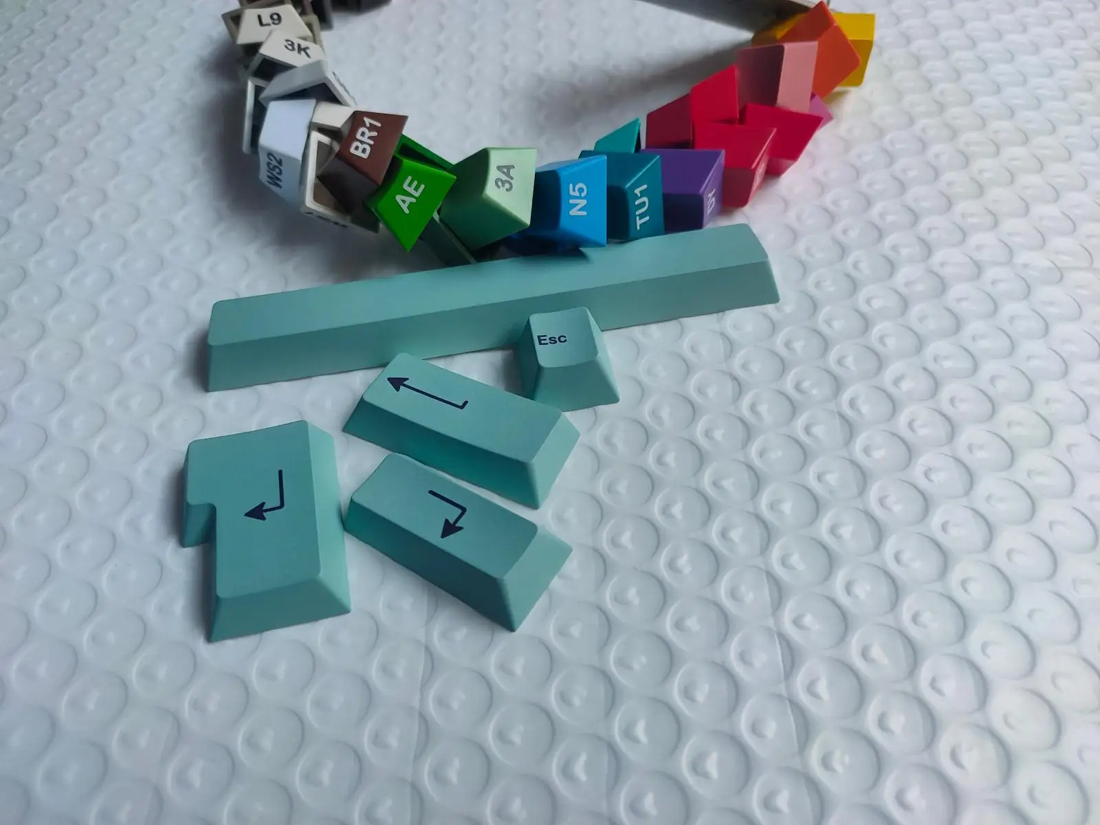 Shenpo-teclas de sublimación de tinte PBT de cinco lados, teclas de teclado mecánico DIY, acentos de perfil de cereza - imagen 2