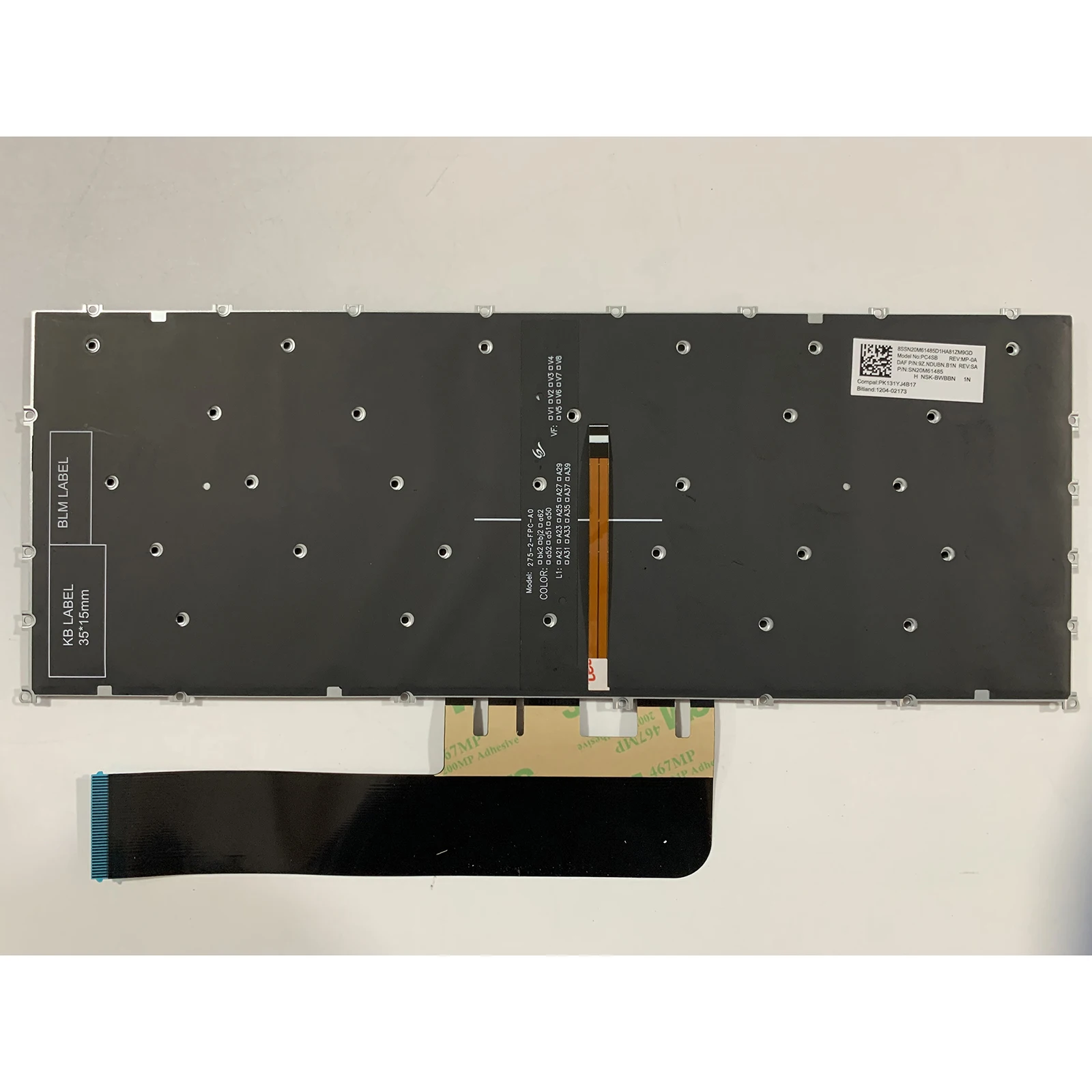 Diseño US RU SP para Lenovo Yoga Slim 7 Pro 14ACH5/ARH5/IHU5/ITL5 Flex 5-14ARE05 teclado para portátil - imagen 3