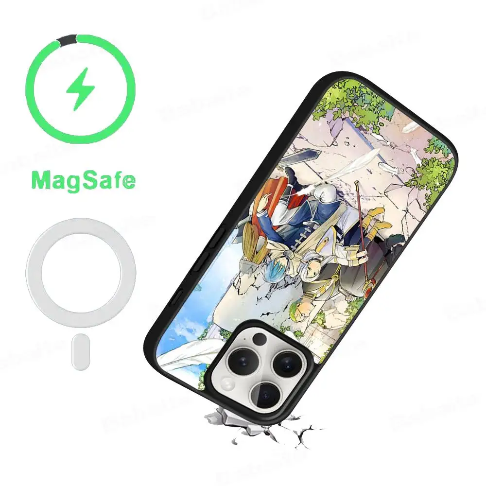 Funda magnética para teléfono Anime Frieren Beyond Journey's End para iPhone16 14 13 12 15 Pro Max para cubierta de carga inalámbrica Magsafe - imagen 4