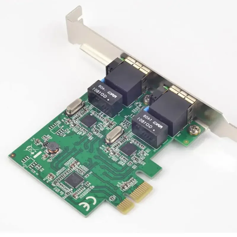 Tarjeta controladora PCI-Express Dual Gigabit Ethernet, chipset RTL8111E, controlador LAN Ethernet de alto rendimiento 10/100/1000 BASE-T - imagen 4