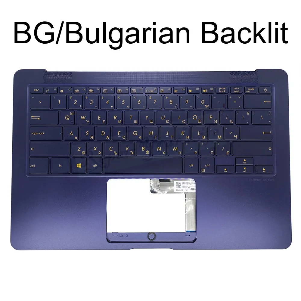 Teclado reposamanos árabe Farsi búlgaro retroiluminado para Asus ZenBook UX490 UX490UA UX490UAK UX490UAR 90NB0EI1-R30330 R30350 R30400 - imagen 3