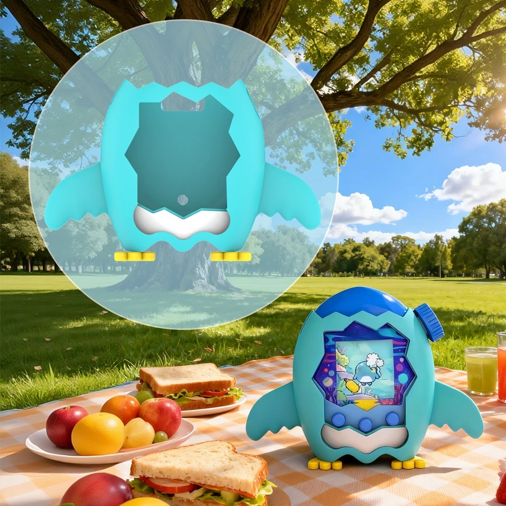Funda protectora de silicona para Tamagotchi Paradise, equipo electrónico para mascotas, carcasa protectora anticaída con cordón antipérdida - imagen 5