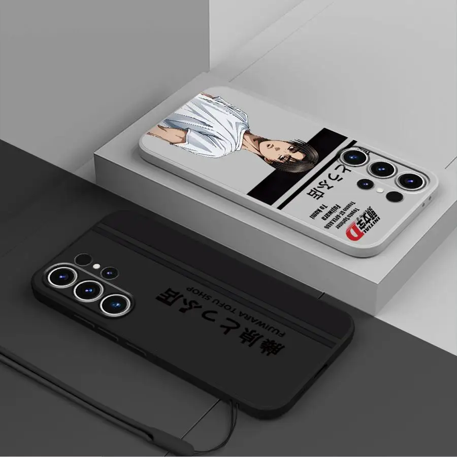 Funda para Samsung Galaxy Note 20 10 Ultra S25 Edge S21 Plus S24 FE S23 S22 Ultra S20 funda suave Anime iniciales D coche - imagen 2