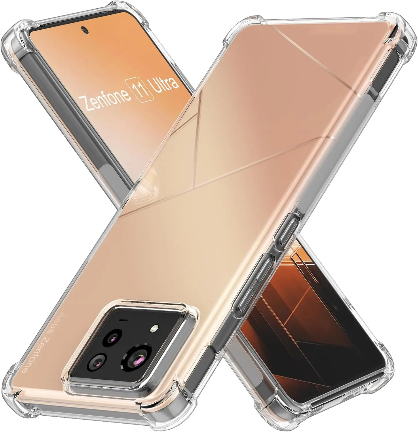 Funda para Zenfone 11 Ultra reforzada, cubierta suave de TPU transparente a prueba de golpes para Asus Zenfone 11 Ultra AI2401 ASUS_AI2401_H - imagen 2