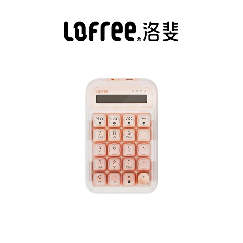 Lofree DOT Foundation Teclado numérico mecánico inalámbrico Bluetooth elegante para niñas calculadora externa de ordenador de alta apariencia