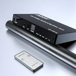 Divisor HDMI 4K 60 Hz 2x2 con Extractor de Audio