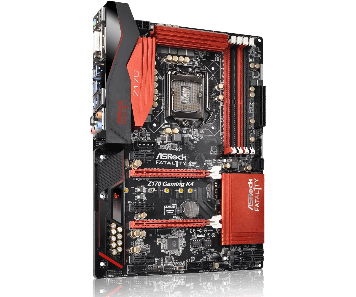 Placa base ASRock Fatal1ty Z170 Gaming K4 Intel Z170 LGA 1151 DDR4 64GB ATX compatible con CPU Intel Core i5-6500 i3-7100 G4400 - imagen 4