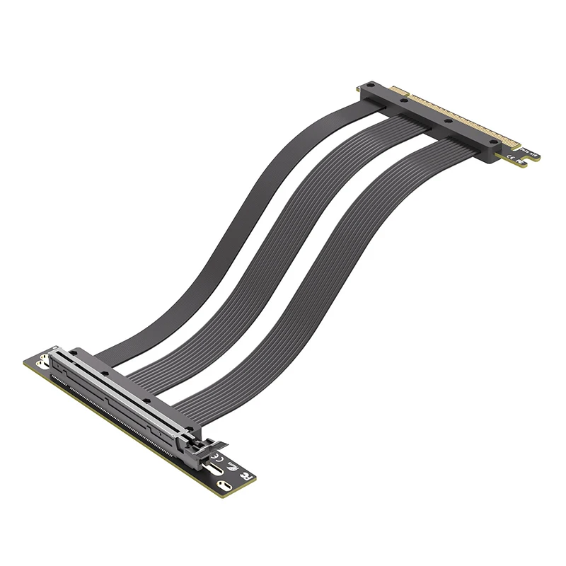 Cable elevador PCIe 5,0 X16, extensión GPU con ranura de 90 grados para RTX 5090/4090 y RX 7900 XTX, plataforma de minería, WRX80/TRX40, 15cm/18cm/20cm - imagen 2