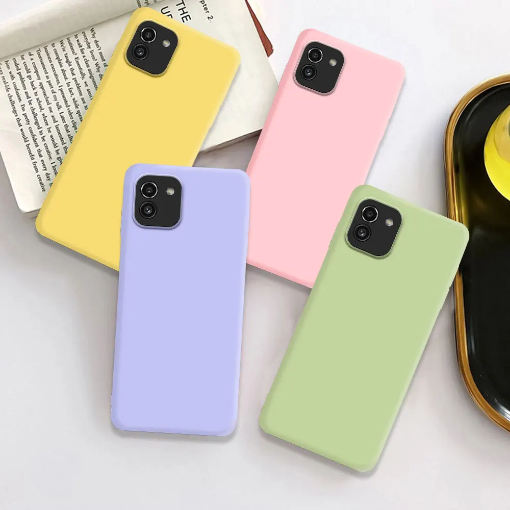 Funda de teléfono suave de silicona líquida para Samsung Galaxy A03 A04 A04S A04E A05 A05S A13 A23 A33 A14 A24 A34 A54 A25 4G 5G Fundas - imagen 5