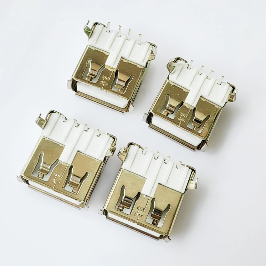 10 Uds USB 2,0 4 pines tipo A conector hembra G54 2 pies 90 grados carga de transmisión de datos - imagen 3