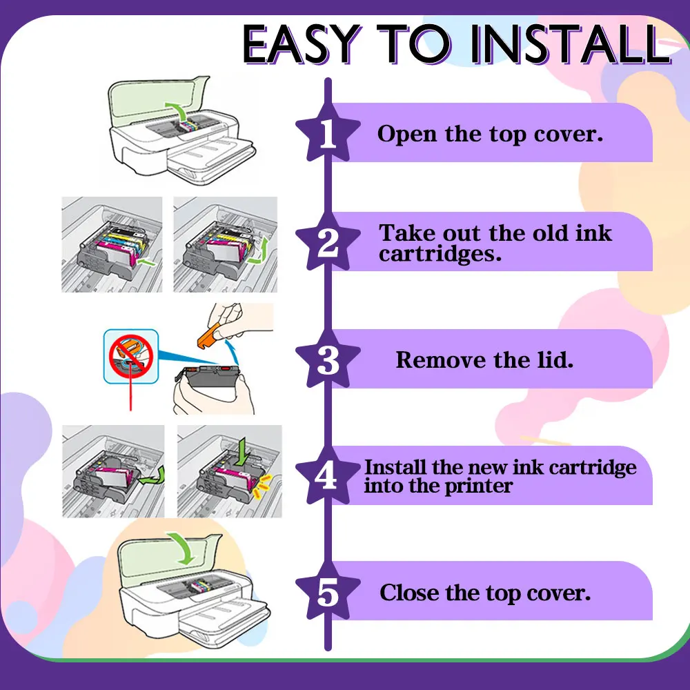 Cartucho de tinta 405XL 405 XL Compatible con impresora Epson Workforce WF-7310 WF-7830 WF-7835 WF-7840 WorkForce Pro WF-4830 WF-3820 - imagen 3