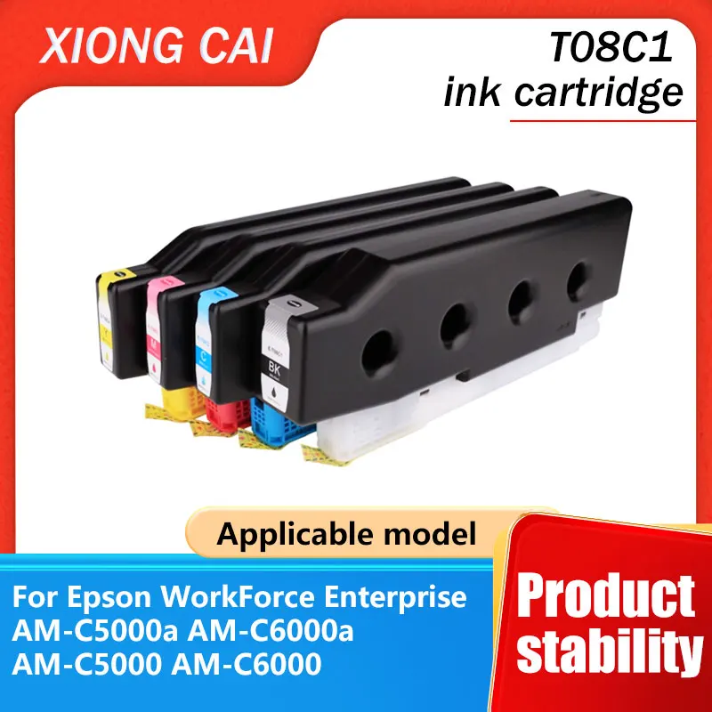 Adecuado para cartuchos de tinta Epson T08C T08C1 T08C2 T08C3 T08C4 impresoras Epson AM-C5000a AM-C6000a AM-C5000 AM-C6000