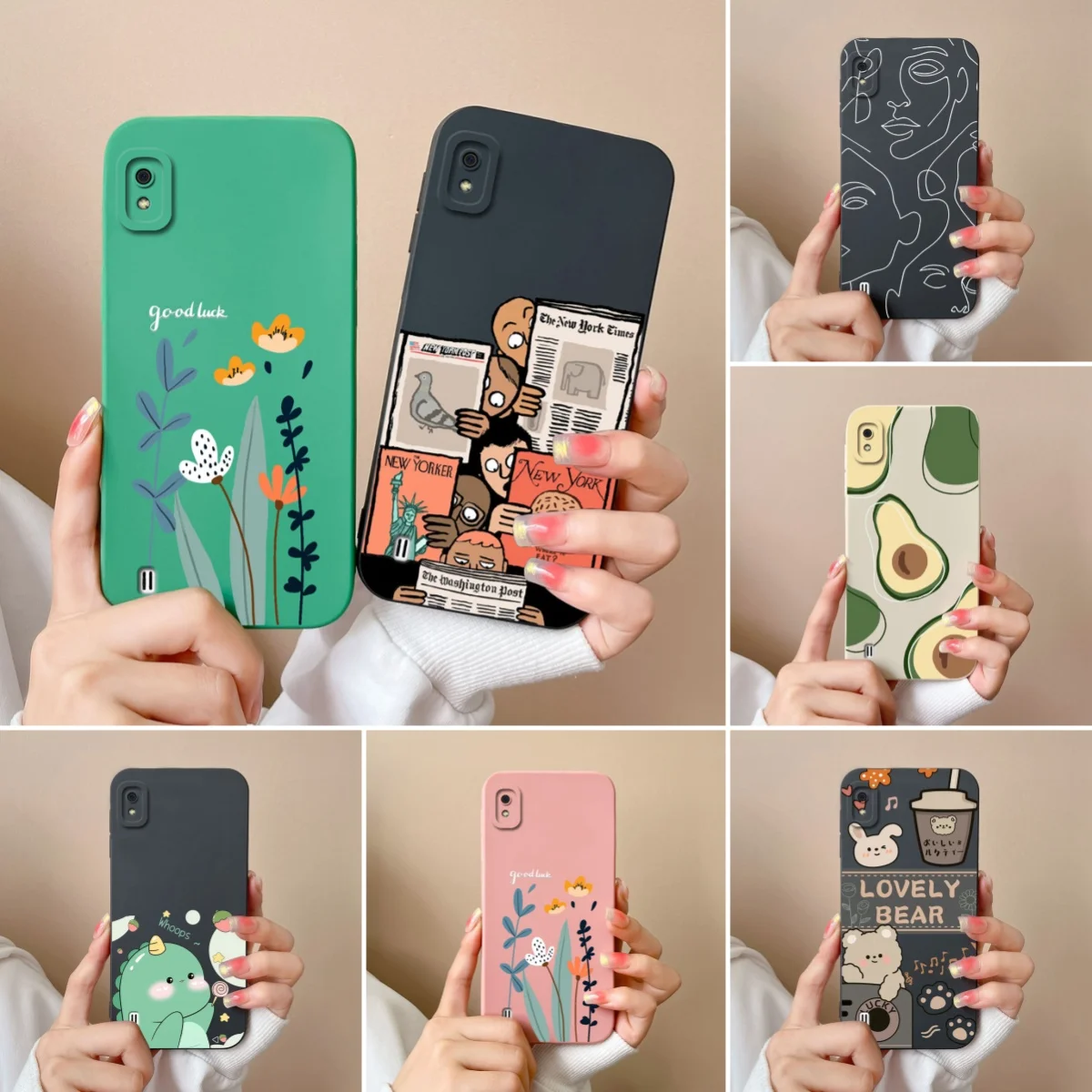 Funda creativa para Samsung A10, A10S, M01S, silicona líquida suave, cobertura completa, protectores antichoc para Samsung Galaxy A 10
