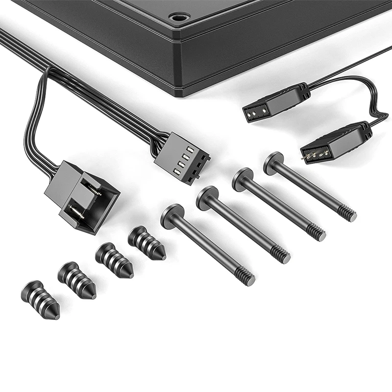 ID Cooling AS-140 14cm ventilador con cubierta de PC 300-1800rpm compatible con placa base 12V 4Pin PWM 5V 3Pin ARGB sincronización chasis ventilador de agua - imagen 4