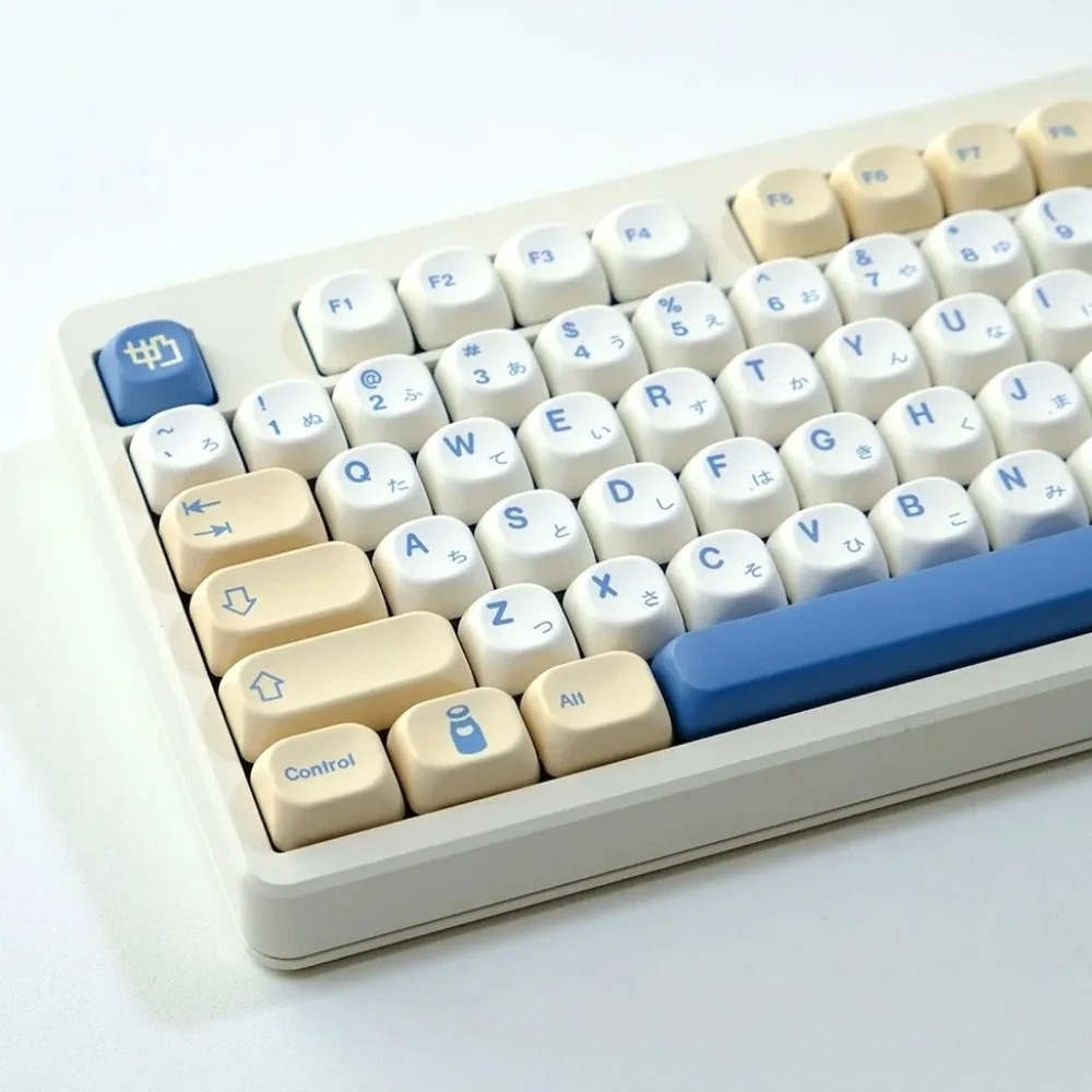 Teclas MOA de 140 teclas, teclas PBT, GMK, leche de soja, inglés, coreano, japonés, para 60/64/84/98/108, Teclado mecánico para juegos, interruptor MX