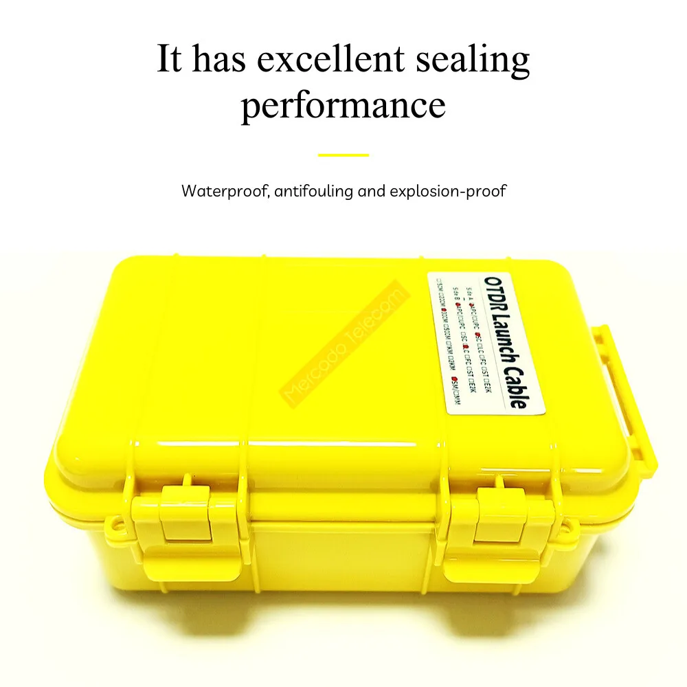 Eliminador de zona muerta SC/UPC-SC/APC, anillos de fibra, caja de cable de lanzamiento OTDR de fibra óptica 500m 1Km 2Km SM 1310/1550nm - imagen 4