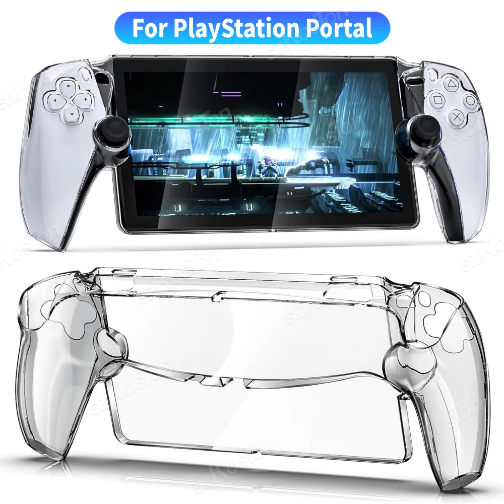 Funda protectora de cristal para PlayStation Portal, accesorios, funda protectora transparente para PC, funda protectora para reproductor remoto PS Portal