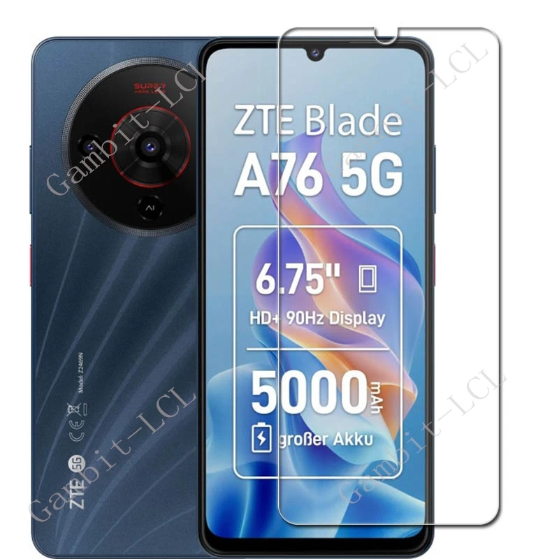2 uds para ZTE Axon 70 Blade A56 A76 V70 Vita Max Nubia Air A56 Music S Focus 2 Neo 3 GT 5G protección de pantalla película de vidrio templado - imagen 2