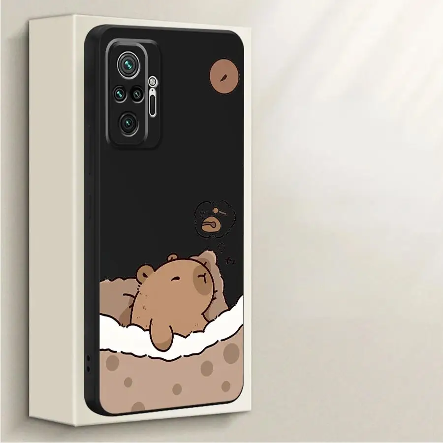 Funda de teléfono para Xiaomi Redmi Note 10Lite 13 12 ProPlus 14 Pro Plus 12s 10 11 Pro 11s 10 funda suave dibujos animados lindo capibara - imagen 5