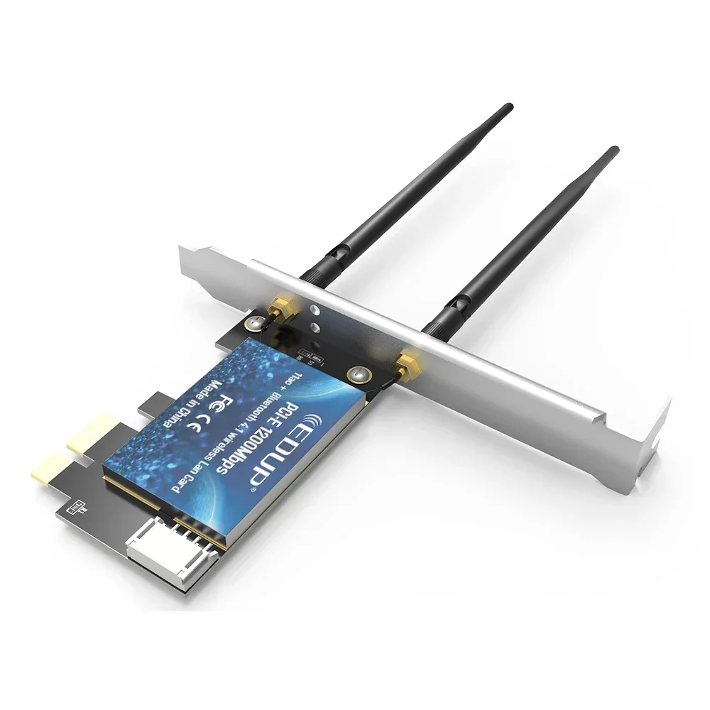AC1200Mbps Wi-Fi con adaptador PCI Express Bluetooth con antena 2*5dBi wifi tarjeta de ordenador portátil ethernet usb adaptador wifi 1200mbps - imagen 5