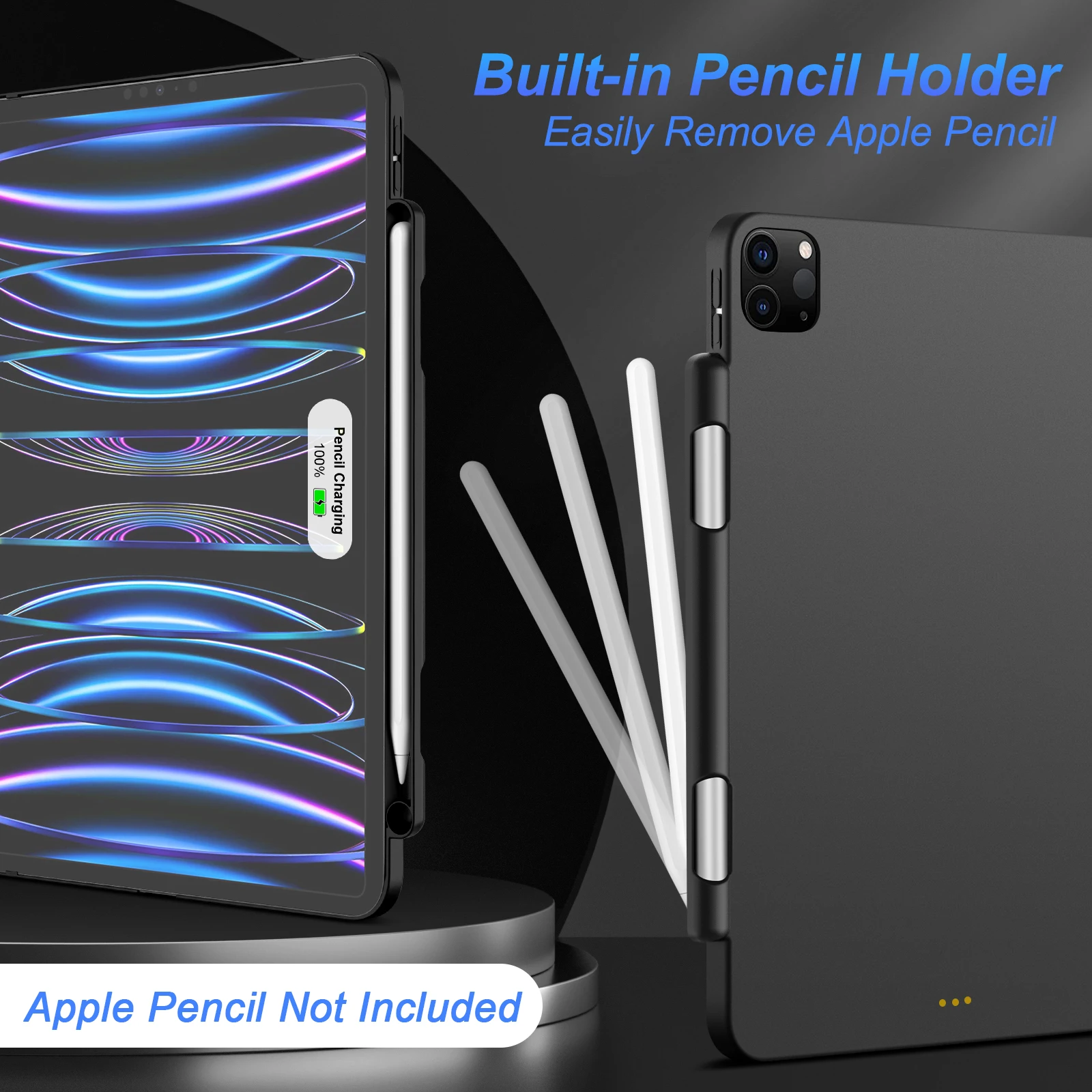 Funda magnética para iPad Pro 11 13 2024 M4 Air 6 Air 4/5 iPad Pro 12,9 funda Compatible con teclado mágico portalápices - imagen 5