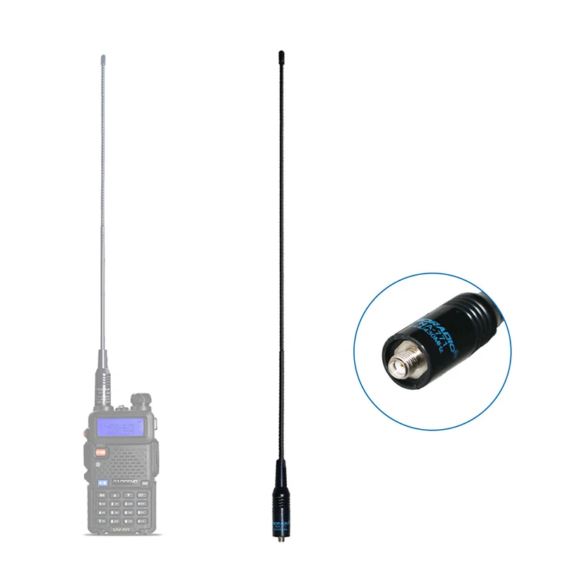 Nagoya NA-771 amplificador de antena de Radio Original VHF/UHF walkie-talkie antena de látigo Flexible 144/430MH amplificador de señal de doble banda - imagen 2