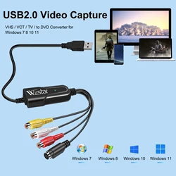 Capturadora Vídeo USB 2.0 – CVBS AV S-Video para VHS y DVD