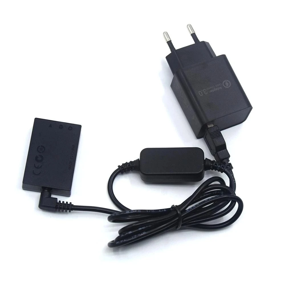 Acoplador de CC DR-E12 batería falsa, adaptador de cargador USB QC3.0, Cable USB de LP-E12 para cámara Canon EOS M2, M10, M50, M100, M200 - imagen 4